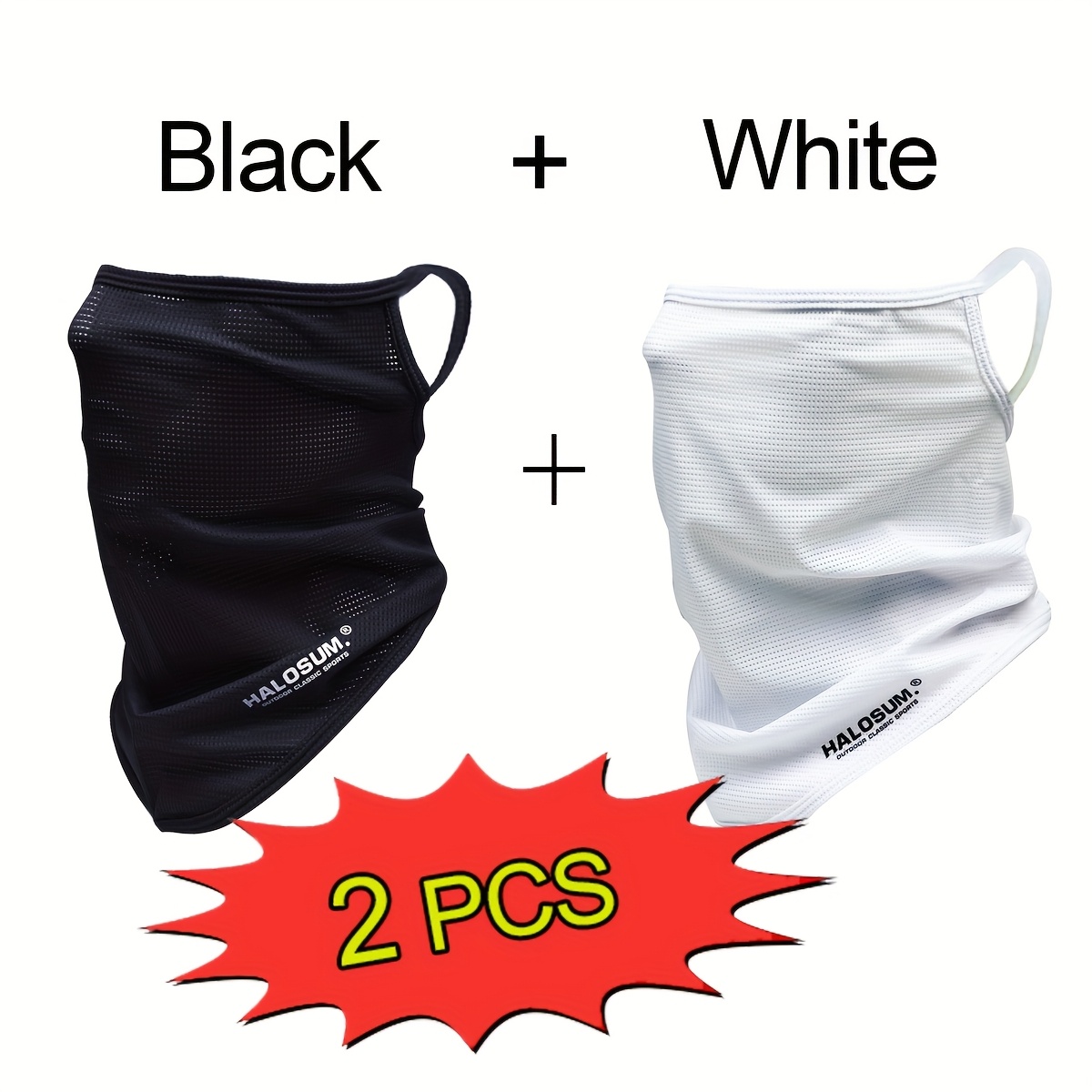 Fishing Mask Sun Protection - 1/2Pcs 아이스 실크 페이스 마스크 통기성