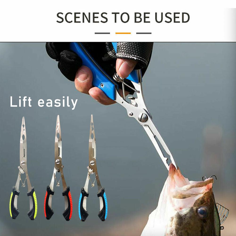 Fishing Belt - 긴 낚시 펜치 가위 그리퍼 스테인레스