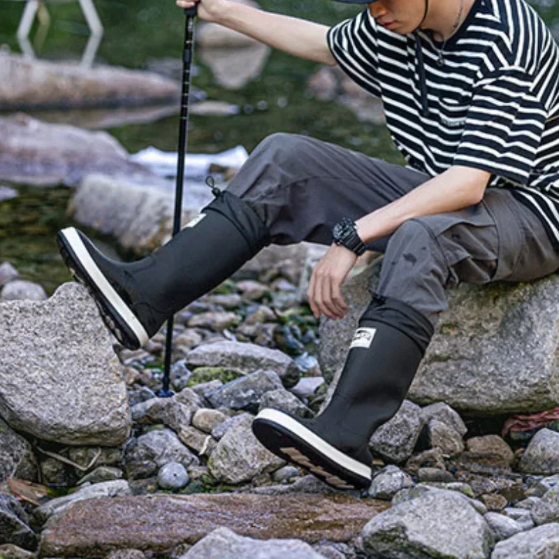 커플 하이 탑 레인 슈즈 미끄럼 방지 남성 낚시 부츠  - Fishing Boots 리뷰 및 가격