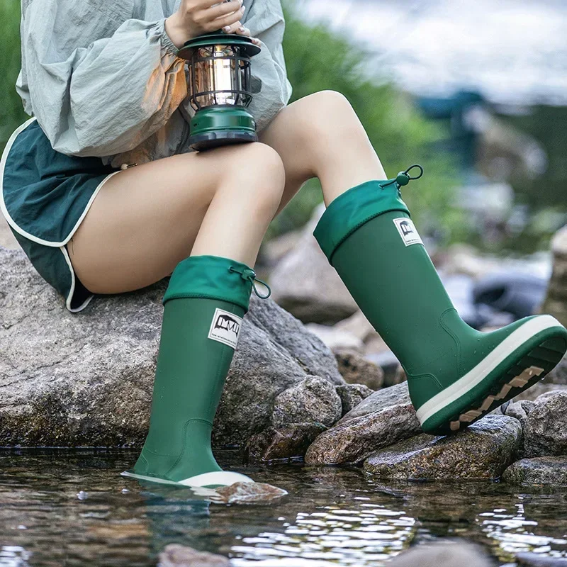 커플 하이 탑 레인 슈즈 미끄럼 방지 남성 낚시 부츠  - Fishing Boots 리뷰 및 가격