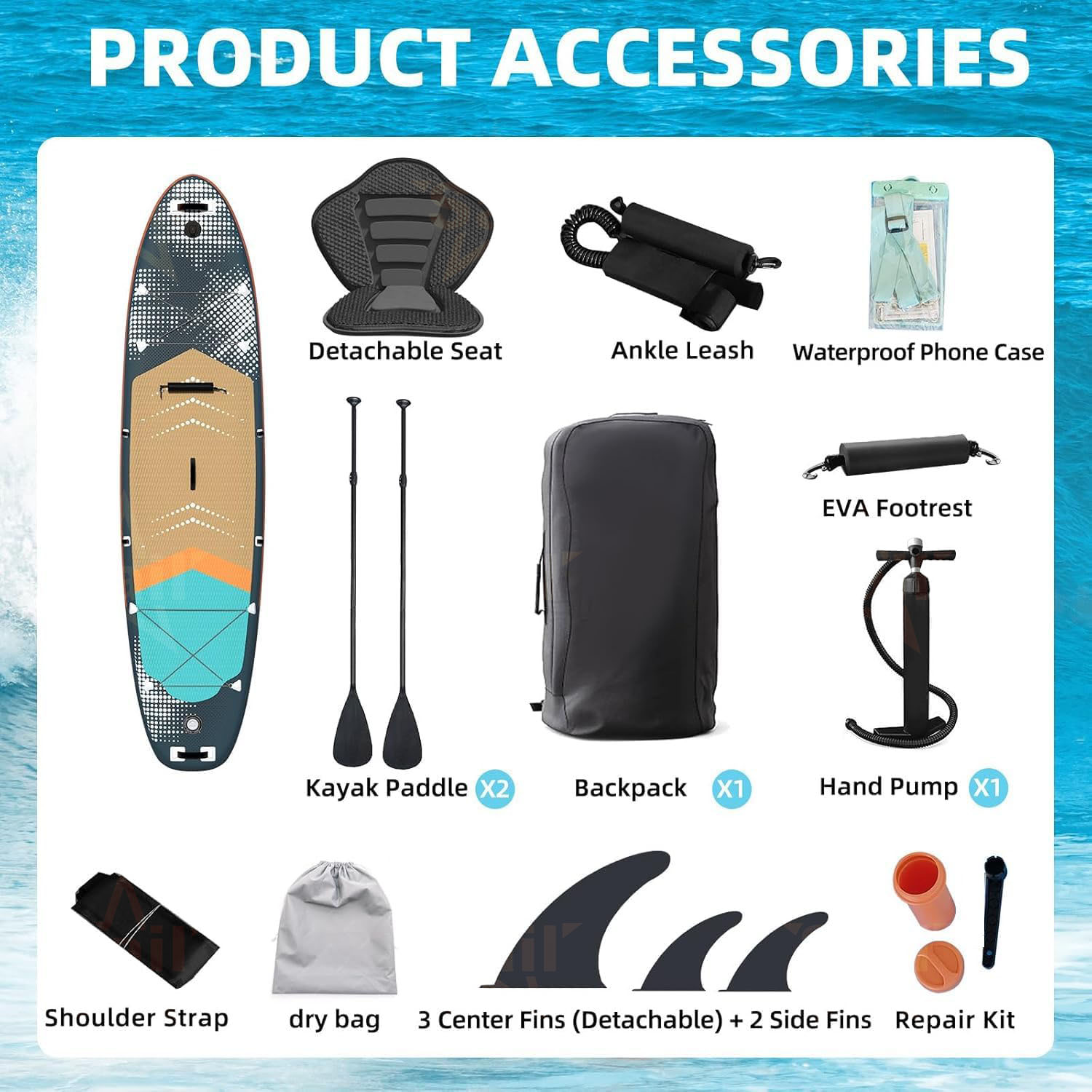 다목적 풍선형 스탠드업 패들보드 SUP 풀세트 펌프,  - Fishing Backpack 리뷰 및 가격